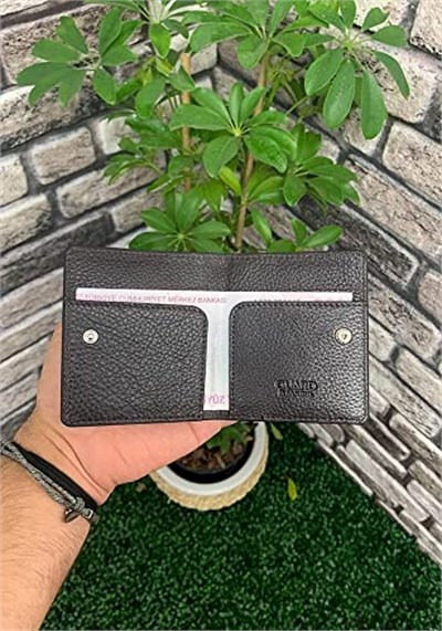 Guard Kahverengi Patlı Tasarım Hakiki Deri Kartlık Erkek/Kadın P5239