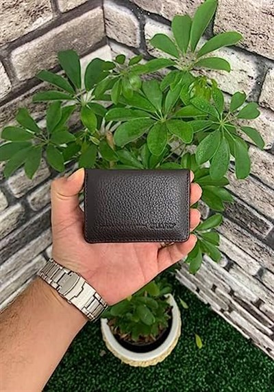 Guard Mıknatıslı Küçük Boy Kahverengi Hakiki Deri Kartlık/Kartvizitlik Erkek/Kadın P131
