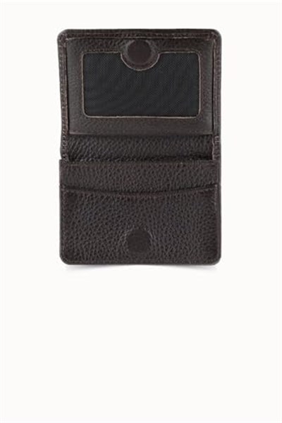 Guard Mıknatıslı Küçük Boy Kahverengi Hakiki Deri Kartlık/Kartvizitlik Erkek/Kadın P131