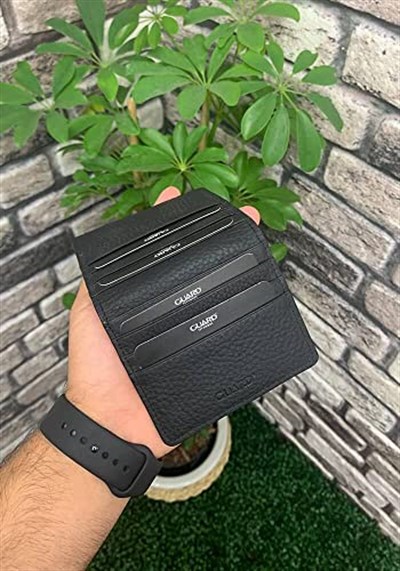 Guard Siyah/Kırmızı Patlı Tasarım Hakiki Deri Kartlık Erkek/Kadın P5239