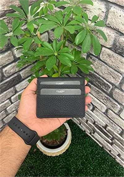 Guard Siyah/Kırmızı Patlı Tasarım Hakiki Deri Kartlık Erkek/Kadın P5239