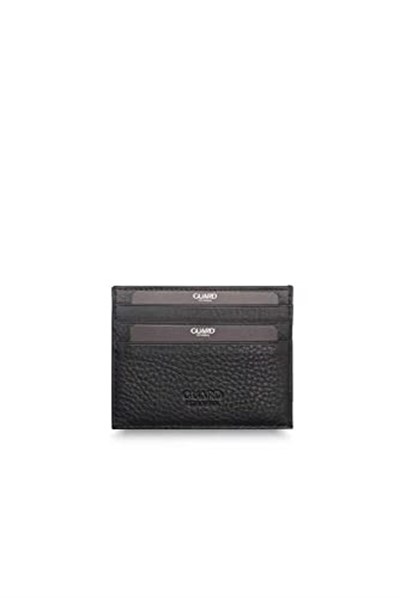 Guard Smart Mat Siyah Hakiki Deri Kartlık Erkek/Kadın P1092