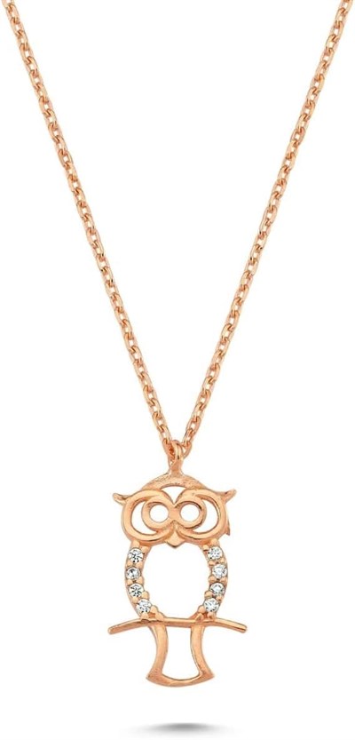 Gümüş Baykuş Kolye