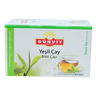 Günvit Yeşil Çay Bitki Çayı 20 Süzen Pşt