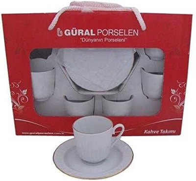 Güral Porselen Yaldızlı Fincan Takımı