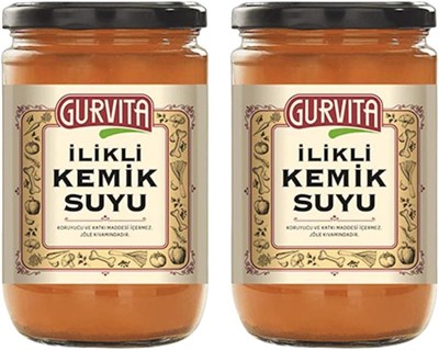 Gurvita Jöle Kıvamında İlikli Kemik Suyu Sebzeli 660 Ml 2li