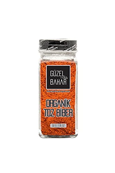 Güzel Ada Gıda Organik Toz Biber Tatlı 50 Gr (Tuzluklu)