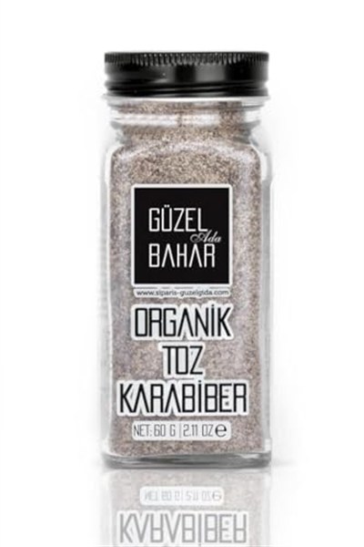 Güzel Ada Gıda Organik Toz Karabiber 60 Gr
