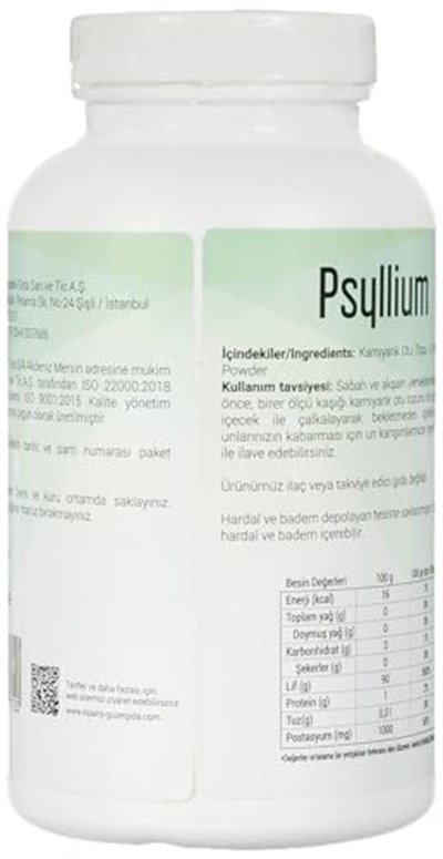 Güzel Gıda Organik Karnıyarık Otu Tozu Psyllium 250 Gr