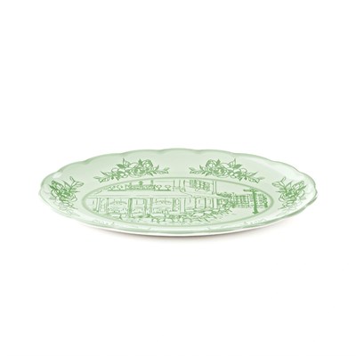 Guzzini Josephine Servis Tabağı Large 51x38 cm Yeşil