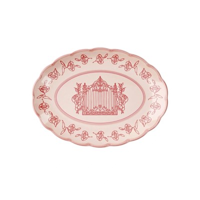 Guzzini Josephine Servis Tabağı Small 36x27 cm Pembe