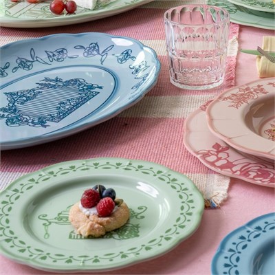 Guzzini Josephine Servis Tabağı Small 36x27 cm Mavi