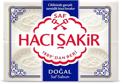 Hacı Şakir Doğal Geleneksel Beyaz Sabun (4 Adet)