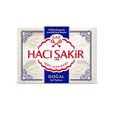 Hacı Şakir Doğal Geleneksel Beyaz Sabun (4 Adet)