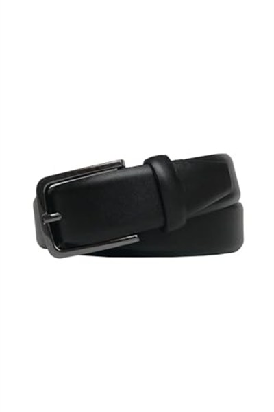 Hakiki Deri 2li Set Klasik Kumaş Pantolon Kemeri 3.5 cm Siyah, Taba