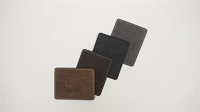 Hakiki Deri Erkek Cüzdan, Slim Kartlık, İnce Kartlık, (161) (Gri)
