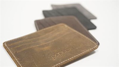 Hakiki Deri Erkek Cüzdan, Slim Kartlık, İnce Kartlık, (161) (Gri)