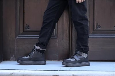 Hakiki Deri Kürklü Unisex Çocuk Klasik Bot 157KXA2710