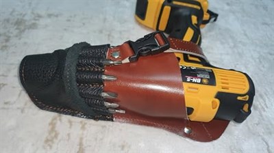 hakiki deri şarjlı matkap çantası bel tipi