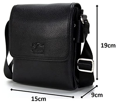 Hakiki Deri Taba Erkek Postacı Çantası 8799-T