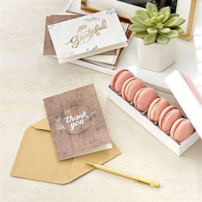Hallmark Teşekkür kartı çeşitleri, rustik çiçekler (zarflı 48 teşekkür kartı)