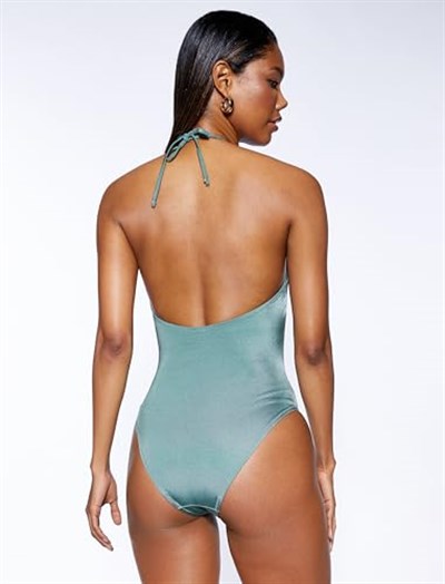 Halter Yaka Mayo Pencere Detaylı
