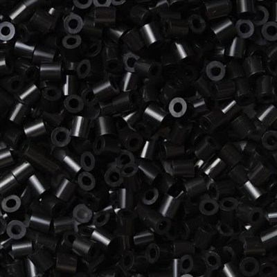 Hama Perlen 207 – 18 Ütü Boncuk Torbası yakl. 1.000 Midi El İşi İncisi Çapı 5 mm Siyah Renkte Yaratıcı El İşi Eğlencesi Büyük ve Küçük