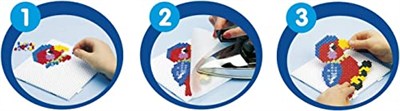Hama Perlen 207 – 18 Ütü Boncuk Torbası yakl. 1.000 Midi El İşi İncisi Çapı 5 mm Siyah Renkte Yaratıcı El İşi Eğlencesi Büyük ve Küçük