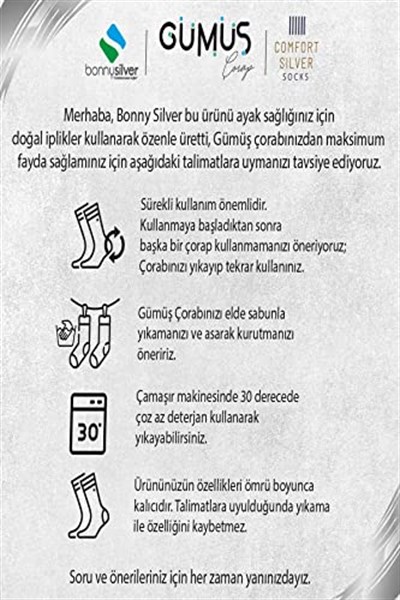 Hamile Külotlu Gümüş Çorap L-1