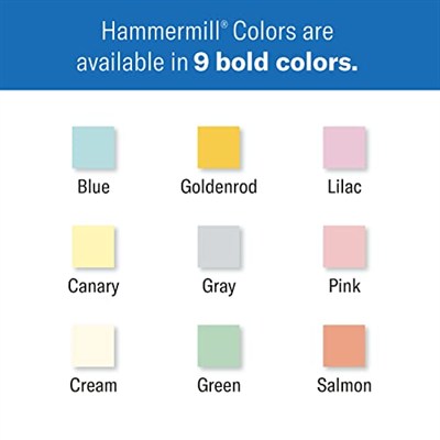 Hammermill Renkli Kağıt, 9 kg Yeşil Yazıcı Kağıdı, 8,5 x 11-1 Rulo (500 Sayfa) - ABDde üretilmiştir, Pastel Kağıt, 103366R