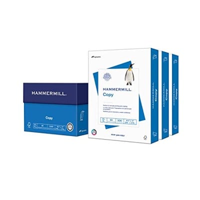 Hammermill Yazıcı Kağıdı, 20 lb Kopya Kağıdı, 8,5 x 11-3 Ream (1.500 Yaprak) - 92 Parlak, ABDde Üretilmiştir, 500 Adet (3lü paket)