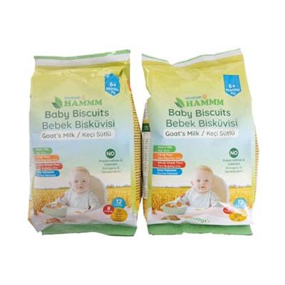 Hammm Keçi Sütlü Bebek Bisküvisi 400 gr
