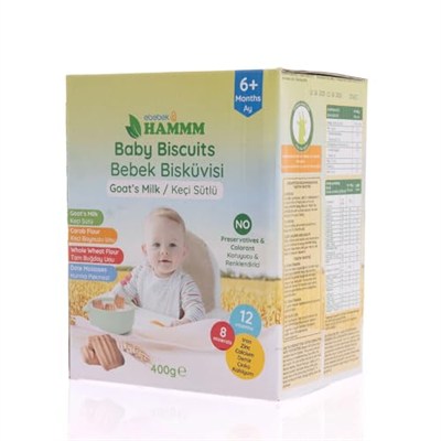 Hammm Keçi Sütlü Bebek Bisküvisi 400 gr