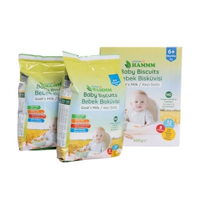 Hammm Keçi Sütlü Bebek Bisküvisi 400 gr
