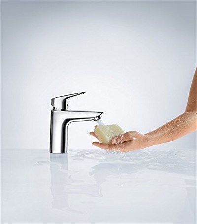 hansgrohe Logis musluk (musluk yüksekliği 100 mm ve çekme çubuklu gider garnitürü) krom