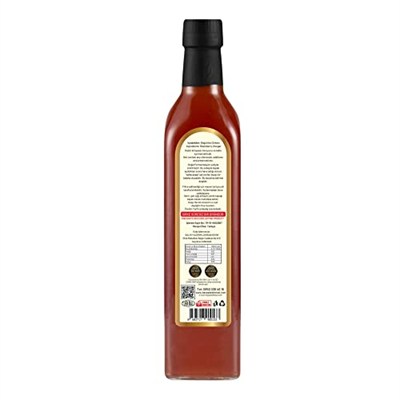 Hanzade Bitkisel Böğürtlen Sirkesi 500 ML Doğal Fermantasyon İçilebilir Katkısız Cam Şişe
