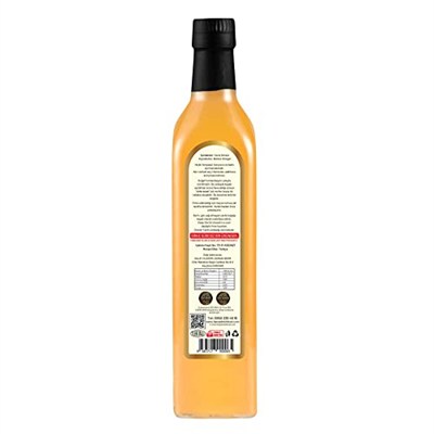 Hanzade Bitkisel Ceviz Sirkesi 500 ML x 3 Adet Doğal Fermantasyon İçilebilir Katkısız Cam Şişe
