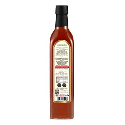 Hanzade Bitkisel Gilaburu Sirkesi 500 ML x 3 Adet Doğal Fermantasyon İçilebilir Katkısız Cam Şişe