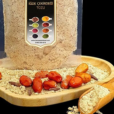 Hanzade Bitkisel İğde Çekirdeği Tozu 1 Kg Taze Öğütülmüş Günlük Çekim