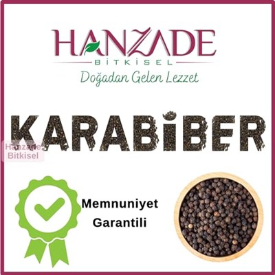 Hanzade Bitkisel Karabiber Tane 100 Gr - Yüksek Kalibre, İri Taneli
