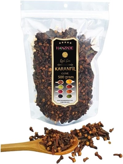 Hanzade Bitkisel Karanfil Tane İri Taneli 500 Gr - Seçenekler: 1 Kg, 100 Gr, 250 Gr, 500 Gr, 50 Gr