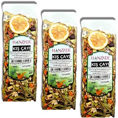 Hanzade Bitkisel Kış Çayı 200 Gr x 3 Adet Zengin İçerikli
