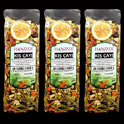 Hanzade Bitkisel Kış Çayı 200 Gr x 3 Adet Zengin İçerikli