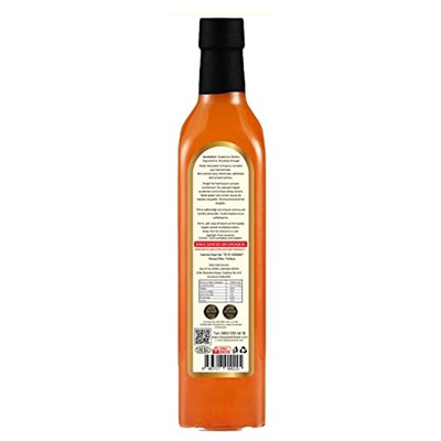 Hanzade Bitkisel Kuşburnu Sirkesi 500 ML Doğal Fermantasyon İçilebilir Katkısız Cam Şişe