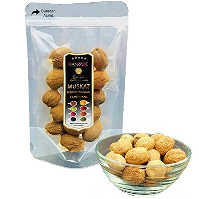 Hanzade Bitkisel Muskat (Musgat) Küçük Hindistan Cevizi 25 Gr