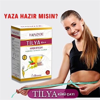 Hanzade Bitkisel Tilya Kürü Form Çayı Kuşburnu Altın Otu Ihlamur Karışık Bitki Çayı 20 Süzen Poşet x 3 Adet