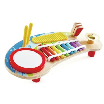 Hape-Hape E0612 Mighty Mini Band - Bir Ahşap Müzikal Enstrümantal Çal Kurulu Tüm