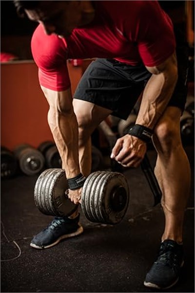 Harbinger Big Grip kaymaz naylon çekme kayışı DuraGrip (çift)
