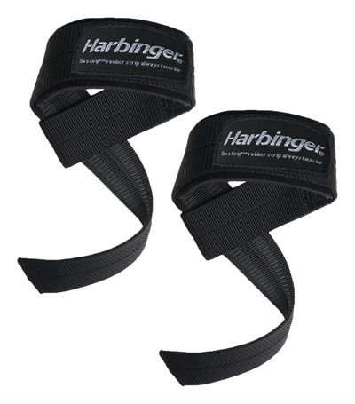 Harbinger Big Grip kaymaz naylon çekme kayışı DuraGrip (çift)
