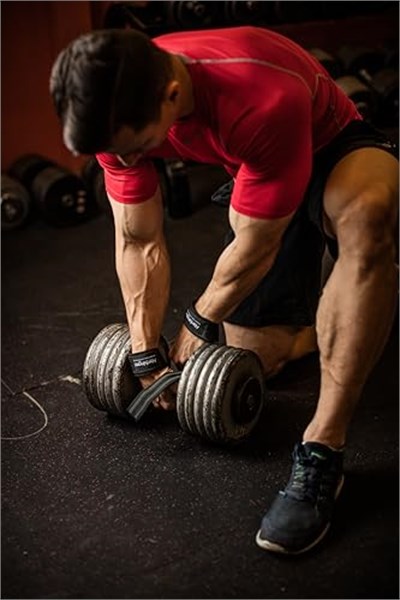 Harbinger Big Grip kaymaz naylon çekme kayışı DuraGrip (çift)